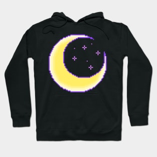 Celestial Moon Pixel Hoodie